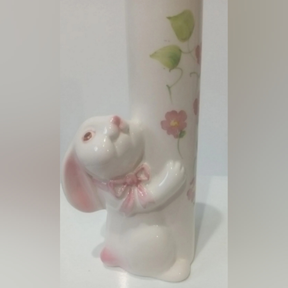 Floral Bunny Vase